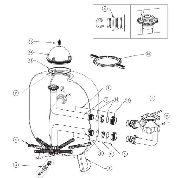 Knallerangebot Ersatzteile Sta-Rite Cristal-Flo Top Mount ClearPro